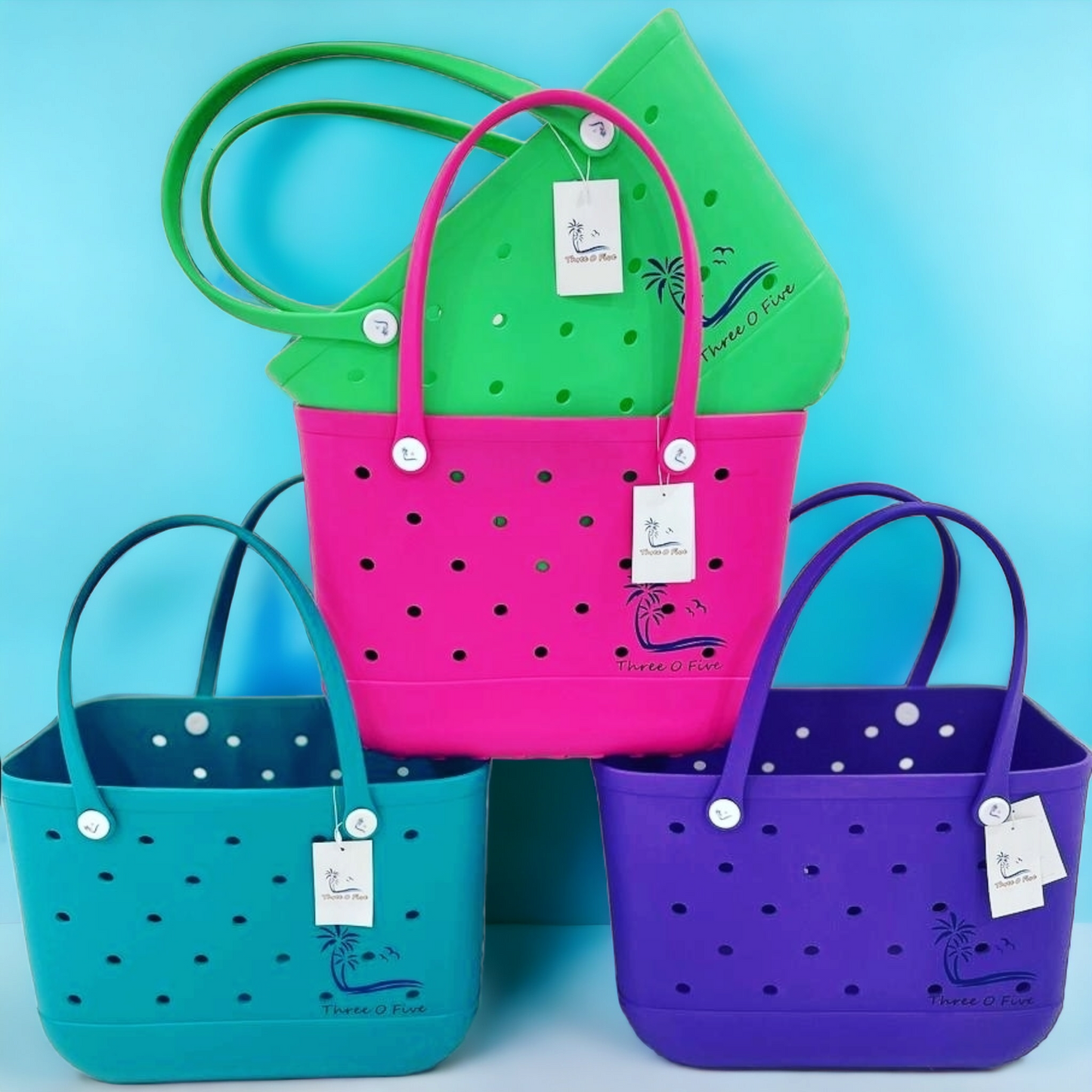 X-Large Beach Rubber Tote Bags